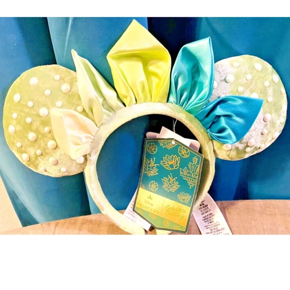 NWT Disney Parks D23 Princess Tiana Minnie Ears Headband Princess and the Frog main image 5